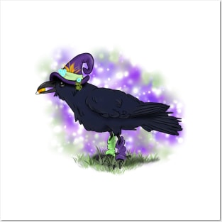 Witchy Crow Posters and Art